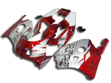 Best 1990-1998 Honda CBR250RR Motorcycle Fairings - Silver Red UK