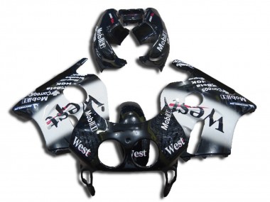Best 1990-1998 Honda CBR250RR Motorcycle Fairings - Glossy Black White West UK