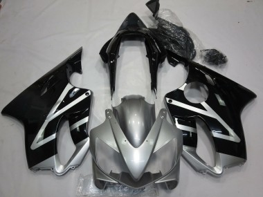 Best 2004-2007 Honda CBR600 F4i Motorcycle Fairings - Silver Glossy Black UK