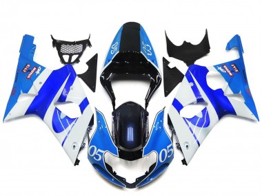 Best 2000-2002 Suzuki GSXR 1000 Motorcycle Fairings - Blue White Black 05 UK