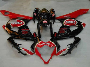 Best 2005-2006 Suzuki GSXR 1000 Motorcycle Fairings - Glossy Black Red White Lucky Strike UK