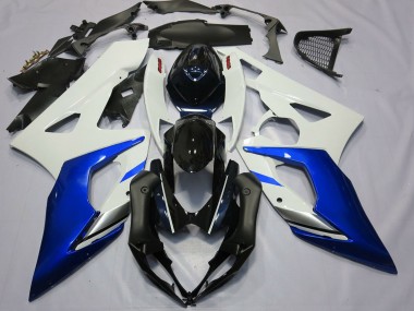 Best 2005-2006 Suzuki GSXR 1000 Motorcycle Fairings - White Blue Black UK