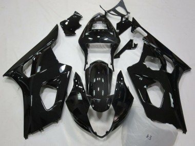 Best 2003-2004 Suzuki GSXR 1000 Motorcycle Fairings - Glossy Black UK