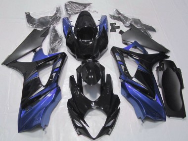 Best 2007-2008 Suzuki GSXR 1000 Motorcycle Fairings - Glossy Black Blue UK