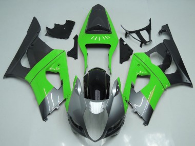 Best 2003-2004 Suzuki GSXR 1000 Motorcycle Fairings - Green Silver Black UK