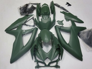 Best 2008-2010 Suzuki GSXR 600 / GSXR 750 Motorcycle Fairings - Army Green UK