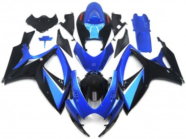 Best 2006-2007 Suzuki GSXR 600 / GSXR 750 Motorcycle Fairings - Blue Black Red Stripe UK