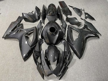 Best 2006-2007 Suzuki GSXR 600 / GSXR 750 Motorcycle Fairings - Black Carbon Fiber Style UK