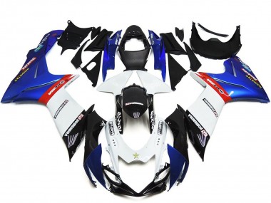 Best 2011-2024 Suzuki GSXR 600 / GSXR 750 Abs Motorcycle Fairings - Blue White Red UK