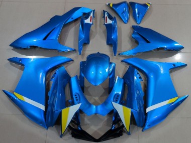 Best 2011-2024 Suzuki GSXR 600 / GSXR 750 Motorcycle Fairing - Blue White Yellow UK