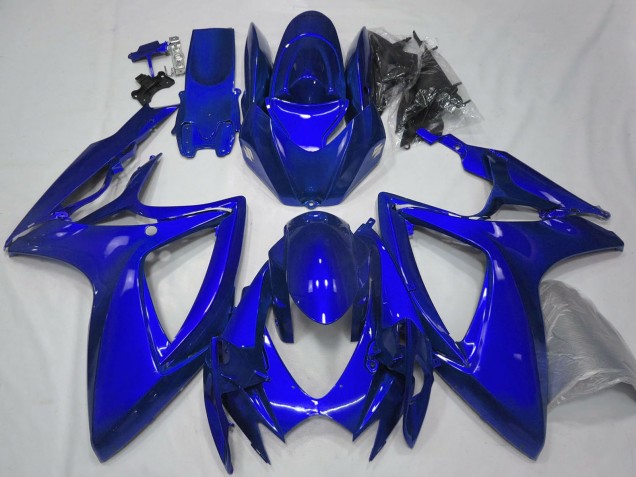 2006-2007 Suzuki GSXR 600 / GSXR 750 Motorcycle Fairings - Glossy Blue Plain UK