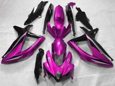 Best 2008-2010 Suzuki GSXR 600 / GSXR 750 Motorcycle Fairings - Pink Glossy Black UK