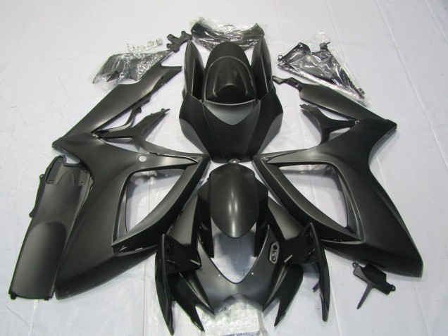 2006-2007 Suzuki GSXR 600 / GSXR 750 Motorcycle Fairings - Matte Black UK