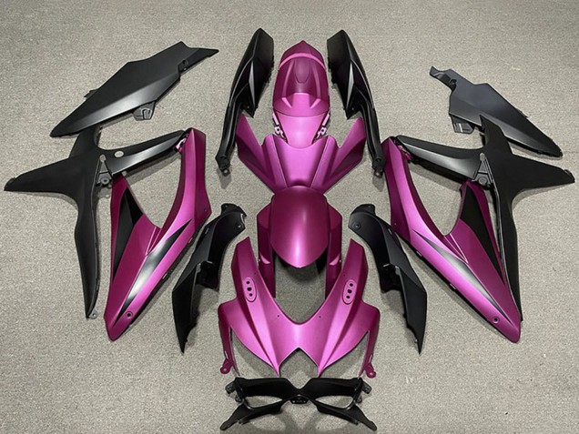 2008-2010 Suzuki GSXR 600 / GSXR 750 Motorcycle Fairings - Purple Matte Black UK