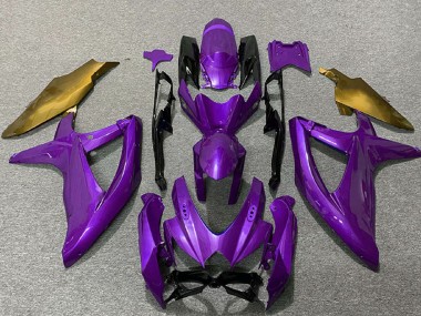 Best 2008-2010 Suzuki GSXR 600 / GSXR 750 Motorcycle Fairings - Purple Gold UK