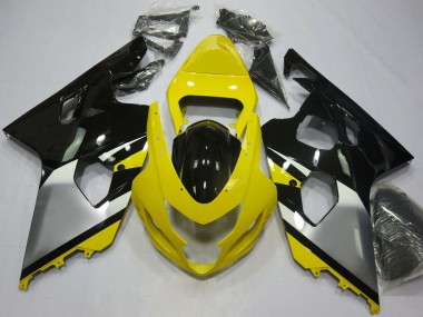 Best 2004-2005 Suzuki GSXR 600 / GSXR 750 Motorcycle Fairings - Yellow Silver Black OEM Style UK