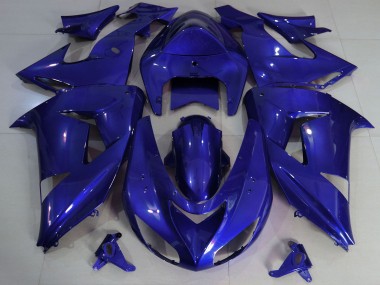 Best 2006-2007 Kawasaki ZX10R Motorcycle Fairings - Dark Blue UK