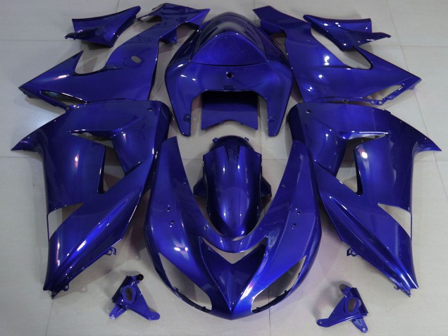 2006-2007 Kawasaki ZX10R Motorcycle Fairings - Dark Blue UK