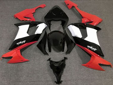 Best 2008-2010 Kawasaki ZX10R Motorcycle Fairings - Glossy Red Black and White UK