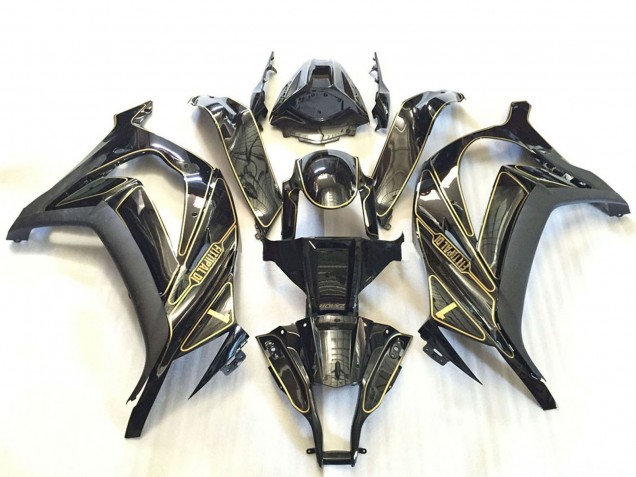 2011-2015 Kawasaki ZX10R Motorcycle Fairings - Silver Glossy Black Matte Black Gold UK
