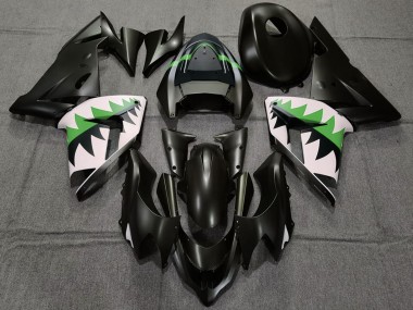 Best 2004-2005 Kawasaki ZX10R Motorcycle Fairings - Matte Black and Green UK