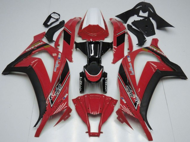 2011-2015 Kawasaki ZX10R Motorcycle Fairings - White Red Glossy Black OEM Style UK