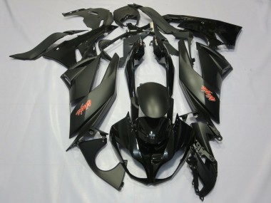 Best 2009-2012 Kawasaki ZX6R Motorcycle Fairings - Matte Black Glossy Black Red Ninja UK
