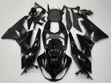 Best 2009-2012 Kawasaki ZX6R Motorcycle Fairings - Glossy Black Matte Black UK