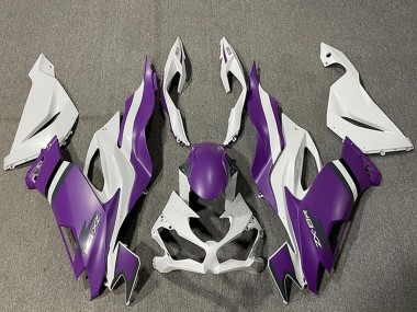 Best 2019-2022 Kawasaki ZX6R Motorcycle Fairings - White Purple UK