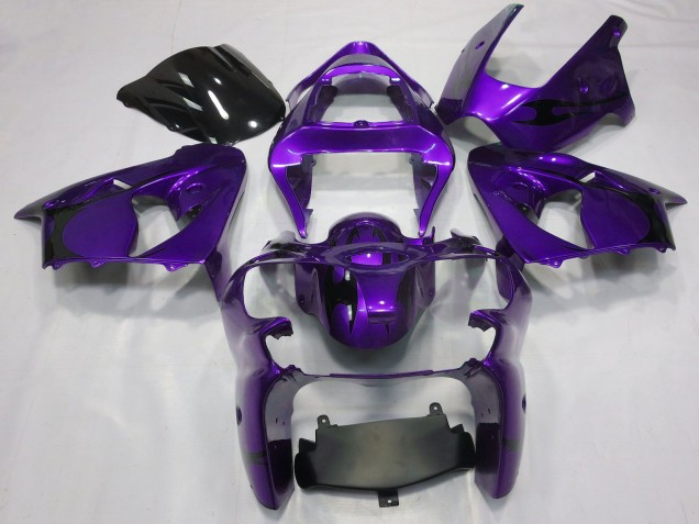 2000-2002 Kawasaki ZX6R Motorcycle Fairings - Purple UK