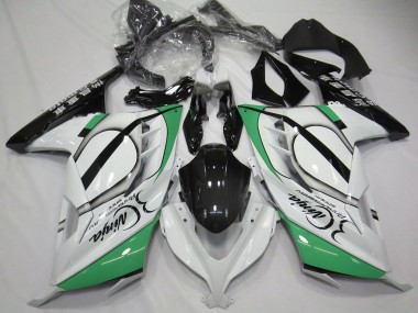 Best 2013-2024 Kawasaki Ninja 300 Motorcycle Fairings - Glossy White Green Black UK