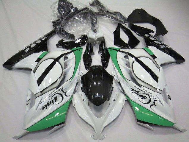 2013-2024 Kawasaki Ninja 300 Motorcycle Fairings - Glossy White Green Black UK