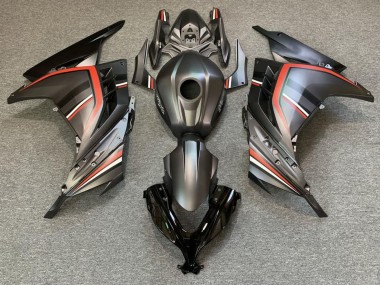 Best 2013-2024 Kawasaki Ninja 300 Motorcycle Fairings - Matte Black Red UK