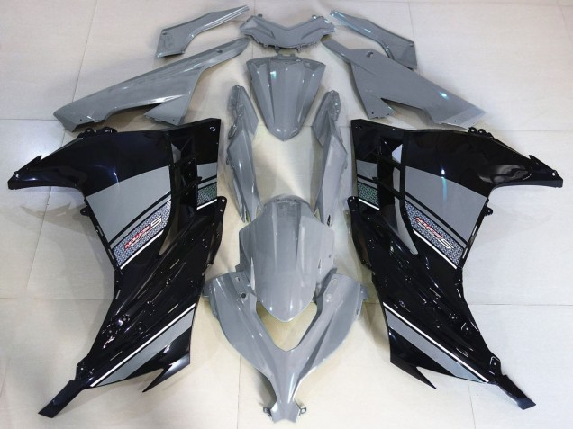 2013-2024 Kawasaki Ninja 300 Motorcycle Fairings - Nardo Grey Black UK