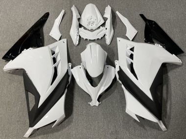 Best 2013-2024 Kawasaki Ninja 300 Motorcycle Fairings - White Black UK