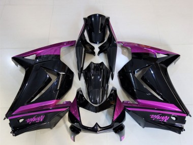 Best 2008-2012 Kawasaki Ninja 250 Motorcycle Fairings - Glossy Black Purple UK