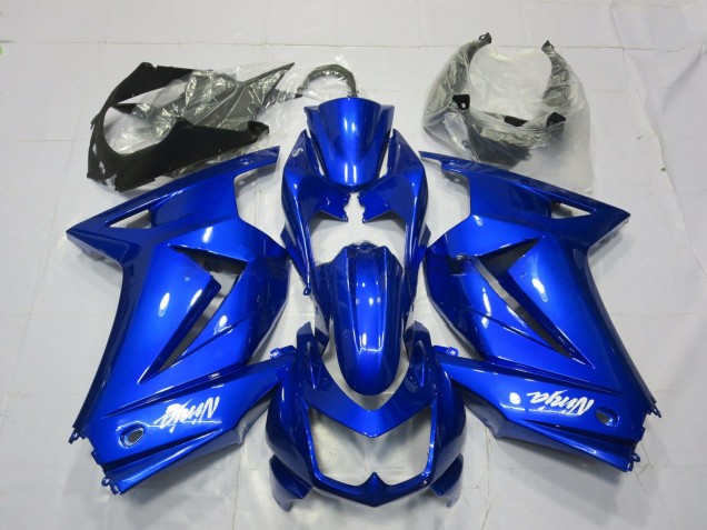2008-2012 Kawasaki Ninja 250 Motorcycle Fairings - Blue White Ninja UK