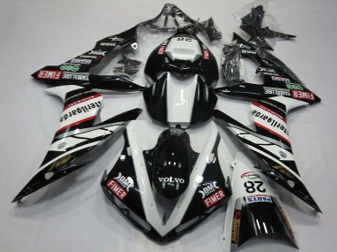 Best 2004-2006 Yamaha R1 Motorcycle Fairings - White Black Volvo Fimer Yamalube Sterilgarda 28 UK