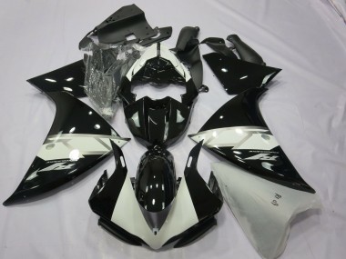 Best 2012-2014 Yamaha R1 Motorcycle Fairings - Glossy Black White Silver UK