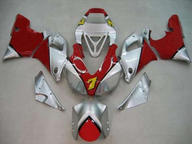 Best 1998-1999 Yamaha R1 Motorcycle Fairings - Silver Red Yellow 7 UK