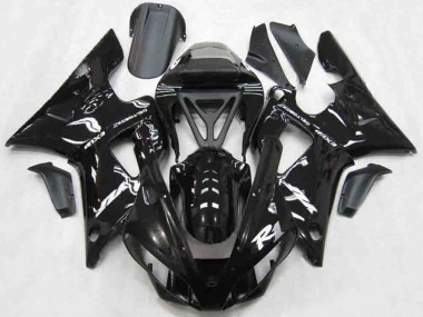 Best 2000-2001 Yamaha R1 Motorcycle Fairings - Glossy Black White UK