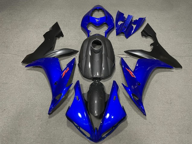 2004-2006 Yamaha R1 Motorcycle Fairings - Carbon Fiber Style Blue UK