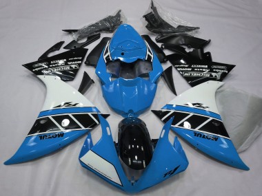 Best 2012-2014 Yamaha R1 Motorcycle Fairings - Blue White Glossy Black UK