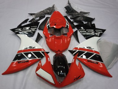 Best 2012-2014 Yamaha R1 Motorcycle Fairings - Red White Glossy Black UK