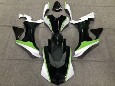 Best 2015-2019 Yamaha R1 Motorcycle Fairings - White Green Glossy Black UK