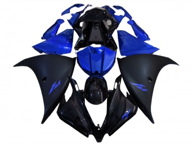 Best 2012-2014 Yamaha R1 Motorcycle Fairings - Glossy Black Matte Black Blue UK