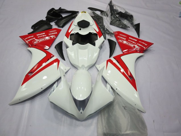 2012-2014 Yamaha R1 Motorcycle Fairings - White Red UK