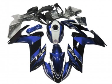 Best 2015-2018 Yamaha R3 Motorcycle Fairings - Blue White Glossy Black UK