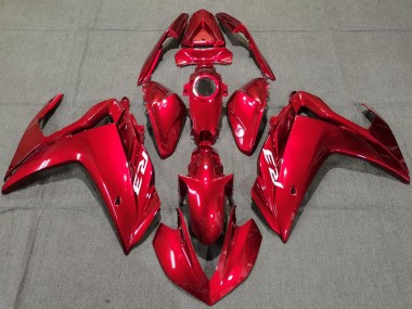 Best 2015-2018 Yamaha R3 Motorcycle Fairings - Glossy Red UK