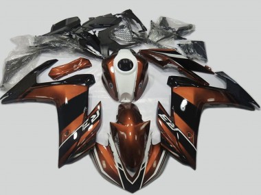 Best 2015-2018 Yamaha R3 Motorcycle Fairings - Brown White Black UK